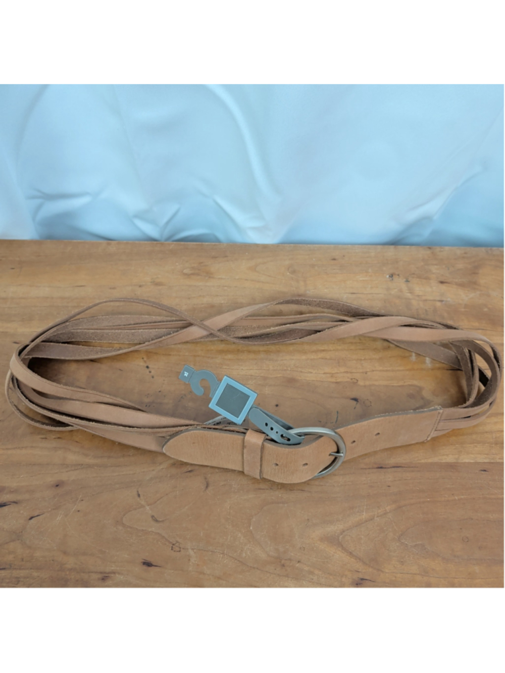 New Vachetta Leather Segmented Belt XL